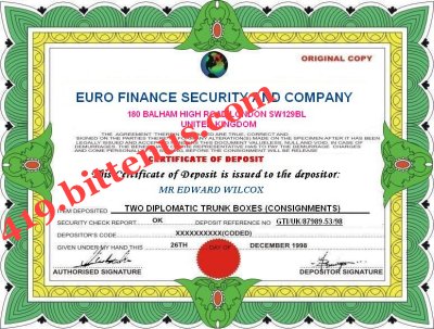 Late_mr edward wilcox deposite certificate